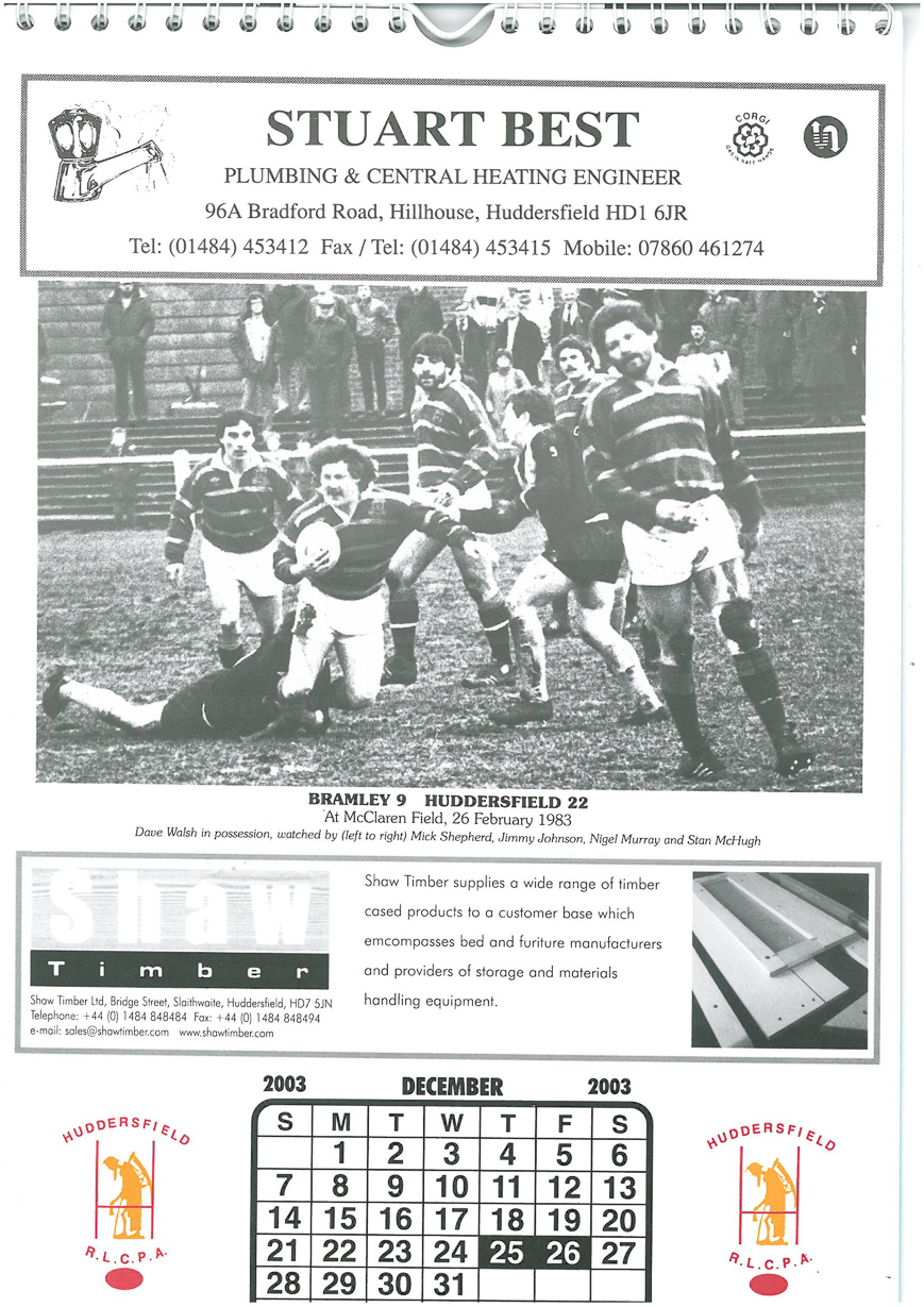 David Walsh v Bramley 1983 copy