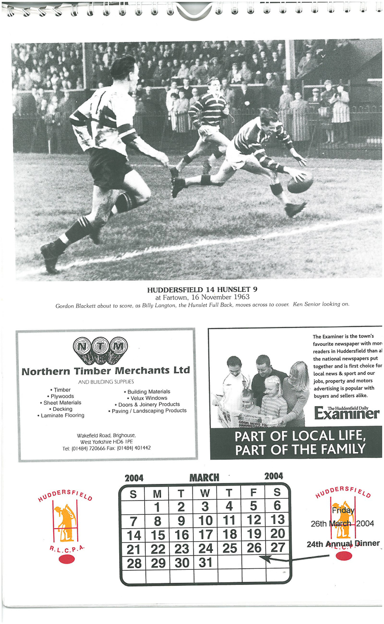 Gordon Blackett v Hunslet 1963 copy