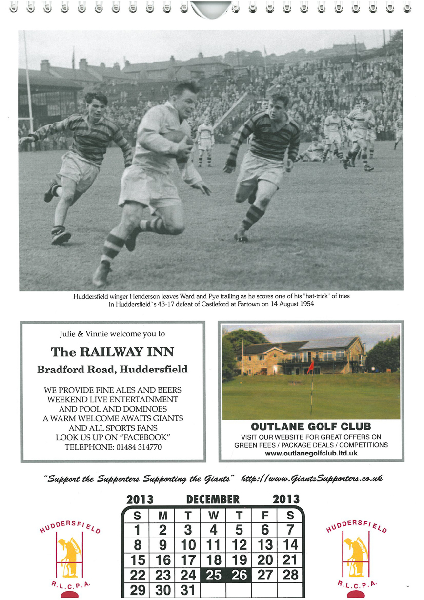 Peter Henderson v Castleford 1954 copy