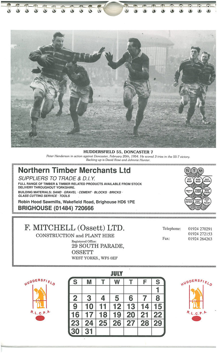 Peter Henderson v Doncaster 1954 copy