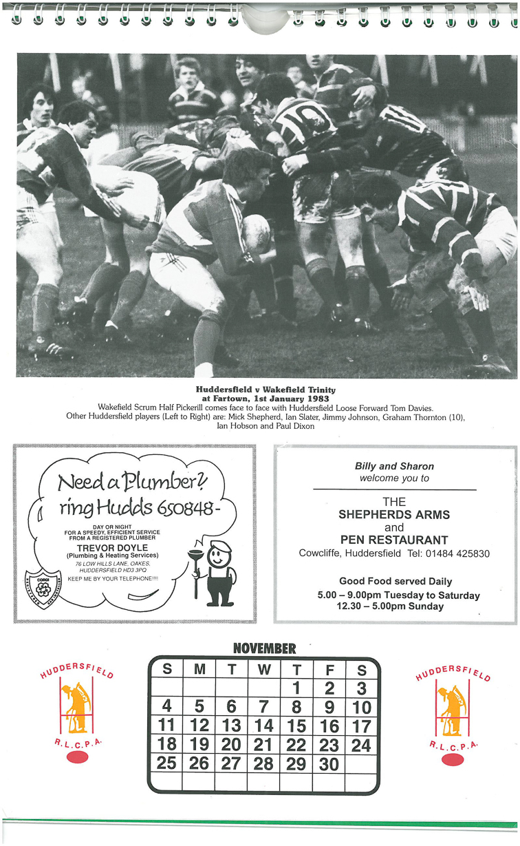 Tom Davies v Wakefield 1983 copy